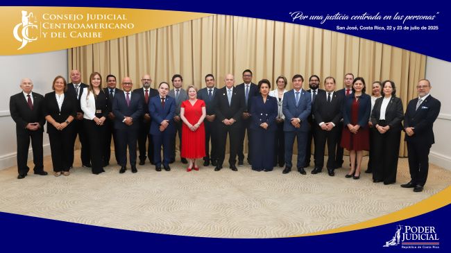 Consejo Judicial Centroamericano y del Caribe marca ruta de trabajo en Declaración de San José 2025-2026