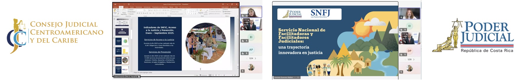 Personas facilitadoras judiciales comunitarias unen a países centroamericanos