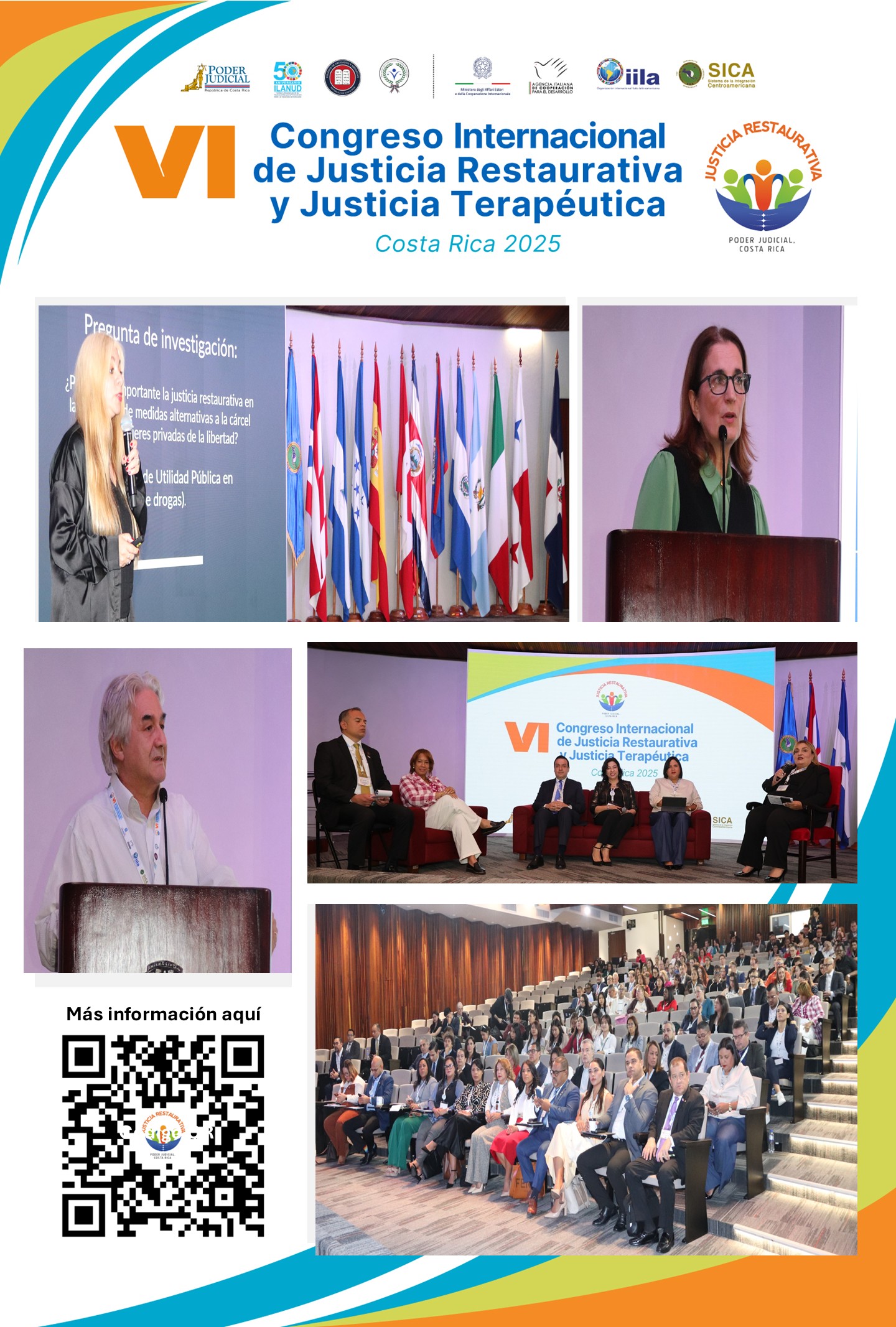 Congreso Internacional de Justicia Restaurativa y Terapéutica concluye con compromiso regional por una justicia más humana y transformadora