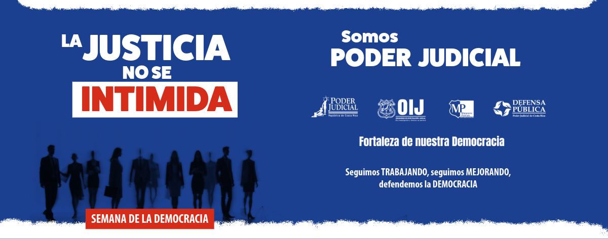 Poder Judicial celebra la Semana de la Democracia con foros sobre independencia, seguridad y las amenazas a la institucionalidad