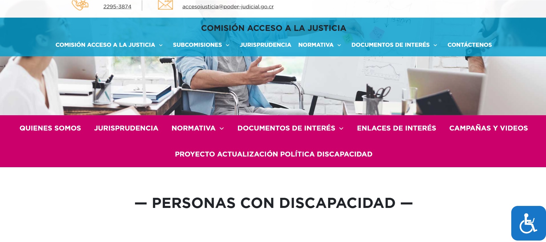 Poder Judicial prioriza acciones en atención de población en condición de discapacidad