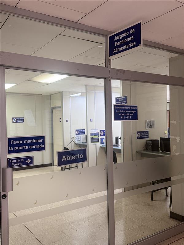 Juzgado de Pensiones Alimentarias de San Carlos fortalece su servicio en entrega de órdenes de apremio