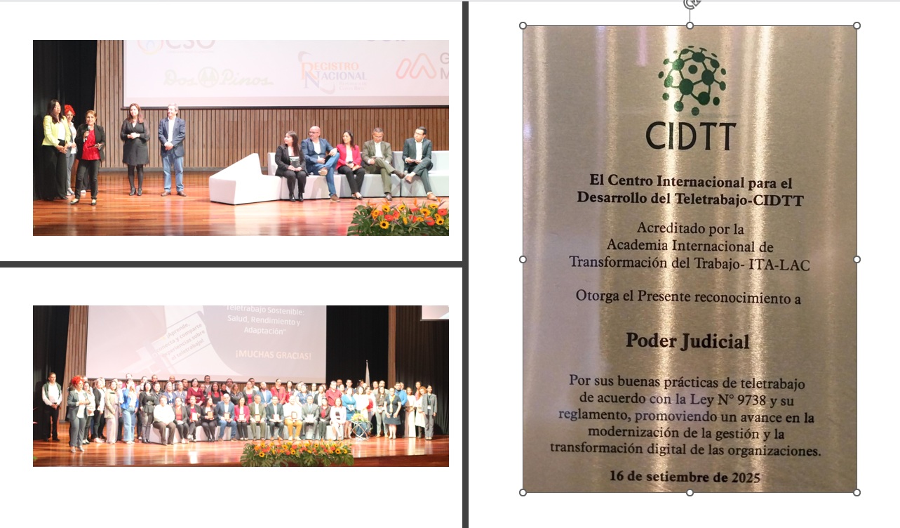 Reconocen Buenas Prácticas del Poder Judicial en Teletrabajo